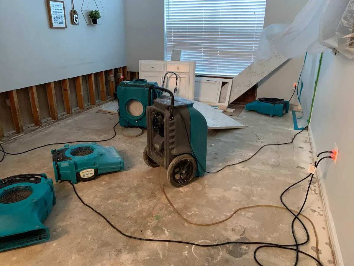 Dehumidifier in flood-cut room for Water Extraction & Removal in Frankstown